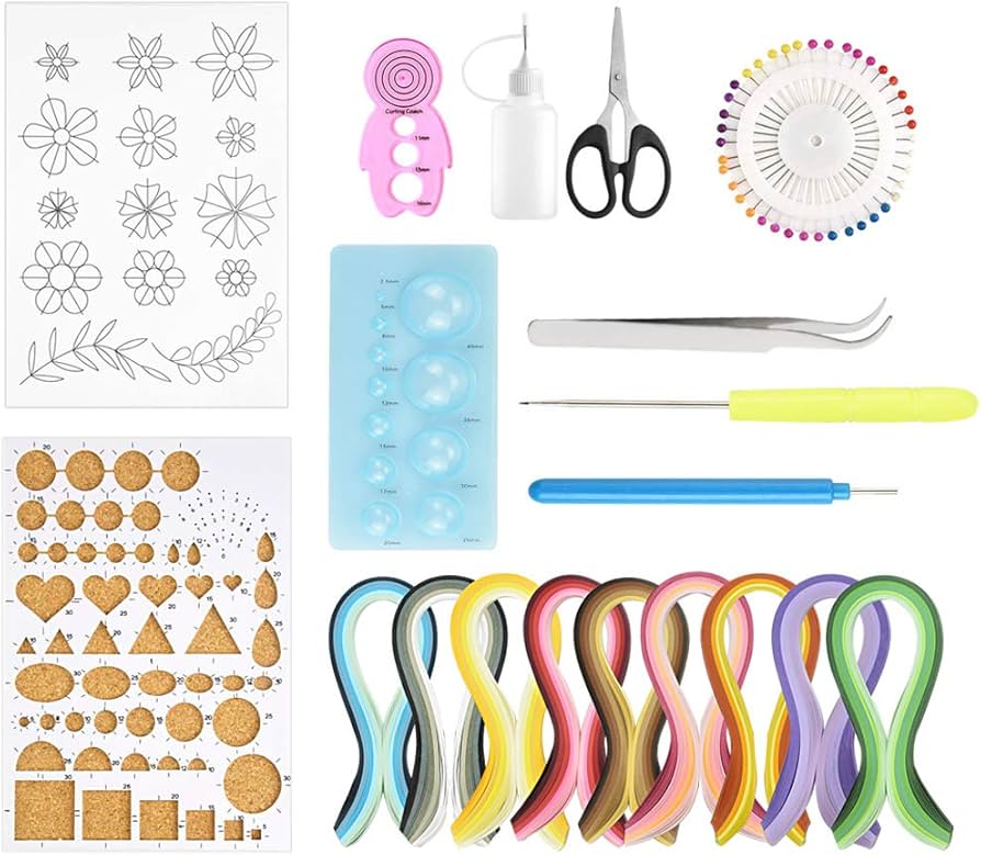 Amazon.co.jp: COOLBOTANG ペーパークイリング 19ピース紙クイリング